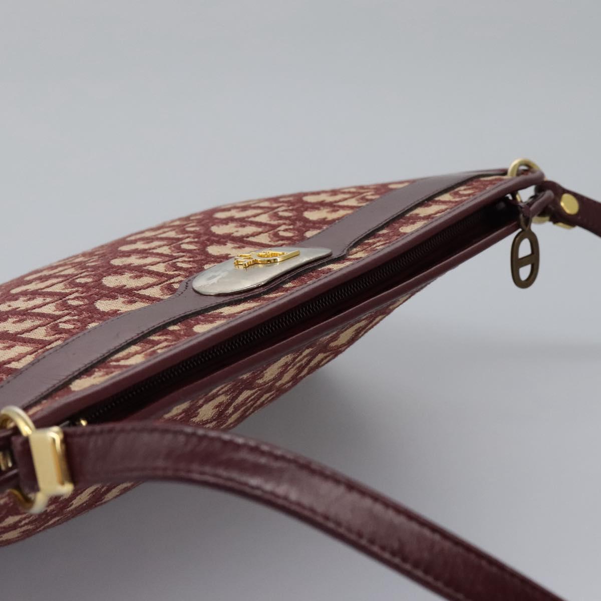 Dior Trotter Red Canvas Shoulder Bag (Pre-Owned)