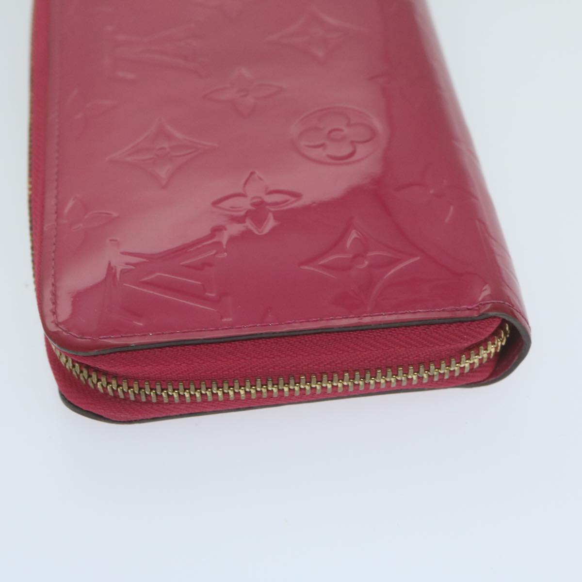 Louis Vuitton Zippy Wallet Pink Patent Leather Wallet (Pre-Owned)