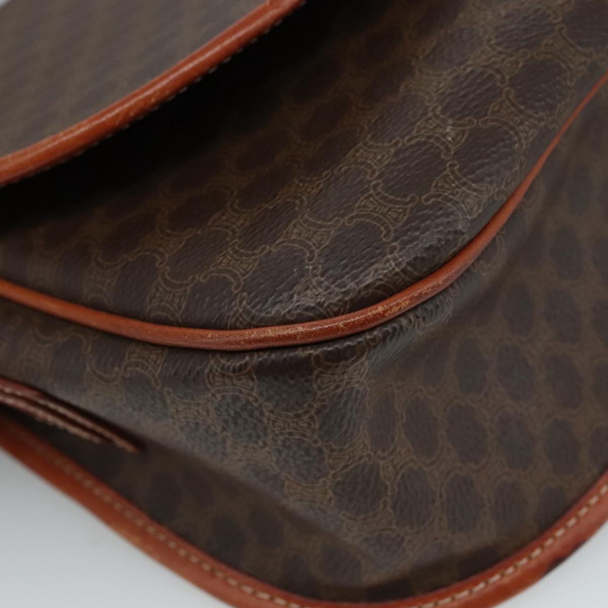 Céline Macadam Brown Canvas Shoulder Bag (Pre-Owned)