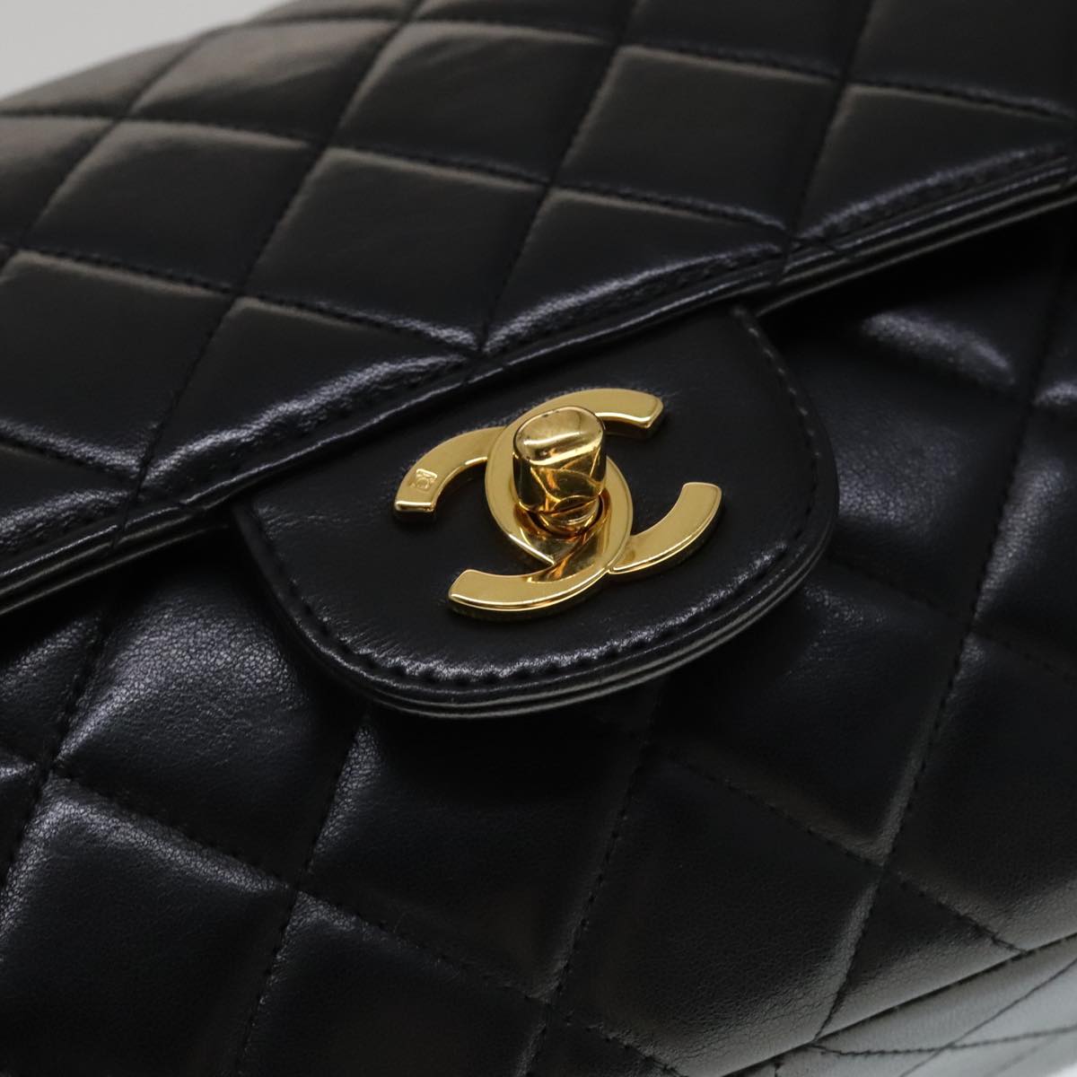 Chanel Timeless/Classique Black Leather Handbag (Pre-Owned)