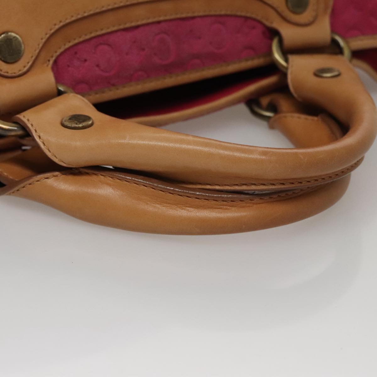 Céline Boogie Pink Canvas Handbag (Pre-Owned)