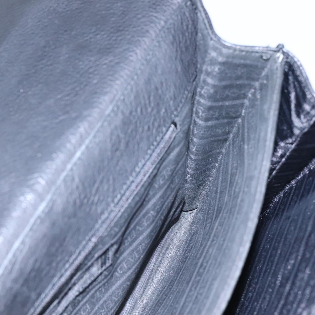 Versace Medusa Black Leather Briefcase Bag (Pre-Owned)