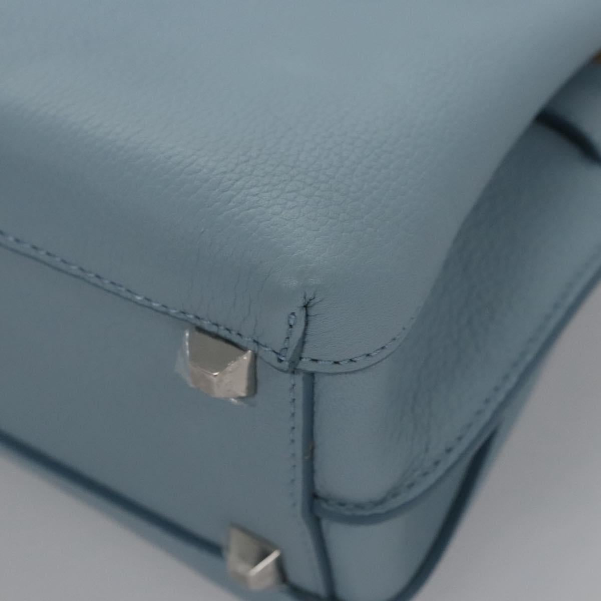 MCM Milla Blue Leather Handbag (Pre-Owned)