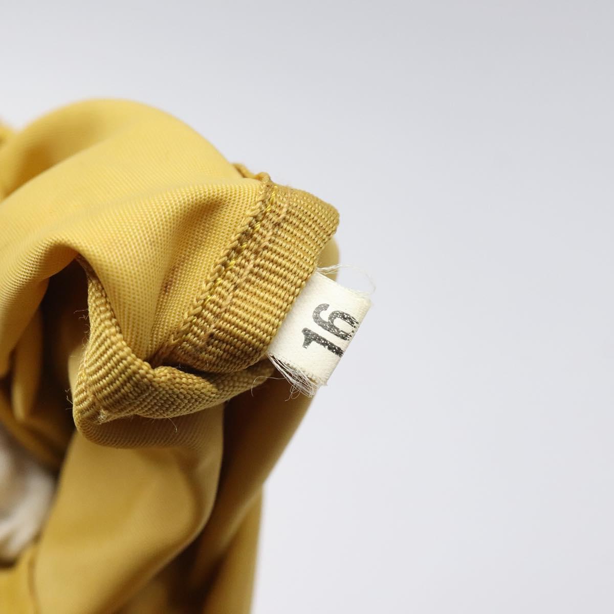 Prada Tessuto Yellow Synthetic Clutch Bag (Pre-Owned)