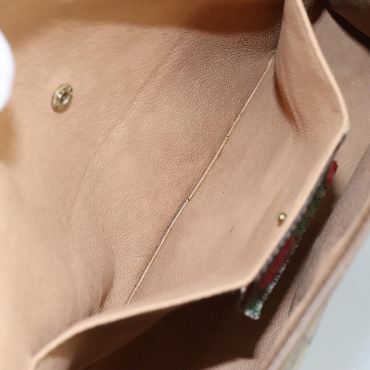Gucci Ophidia Beige Canvas Clutch Bag (Pre-Owned)