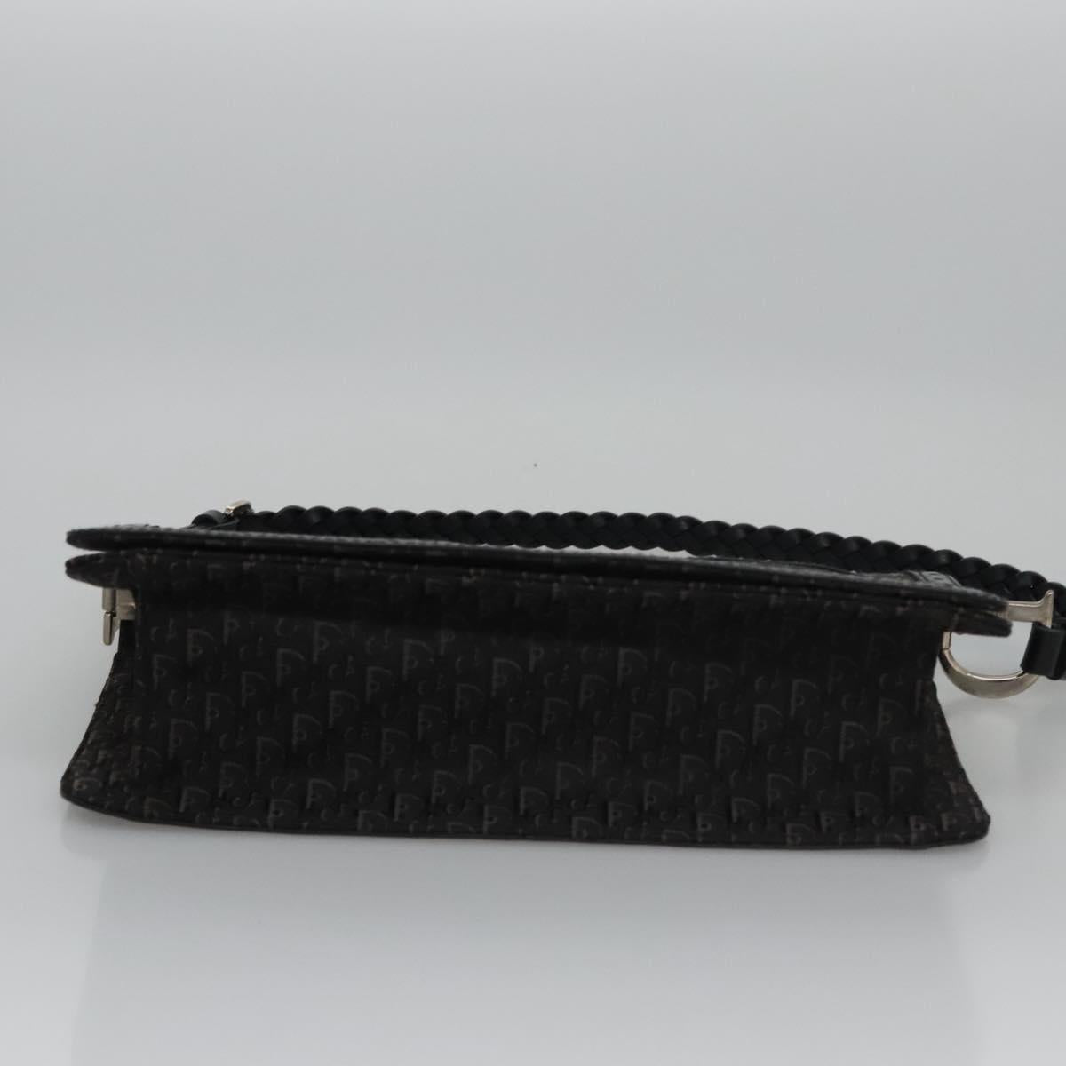 Dior Trotter Black Canvas Shoulder Bag (Pre-Owned)
