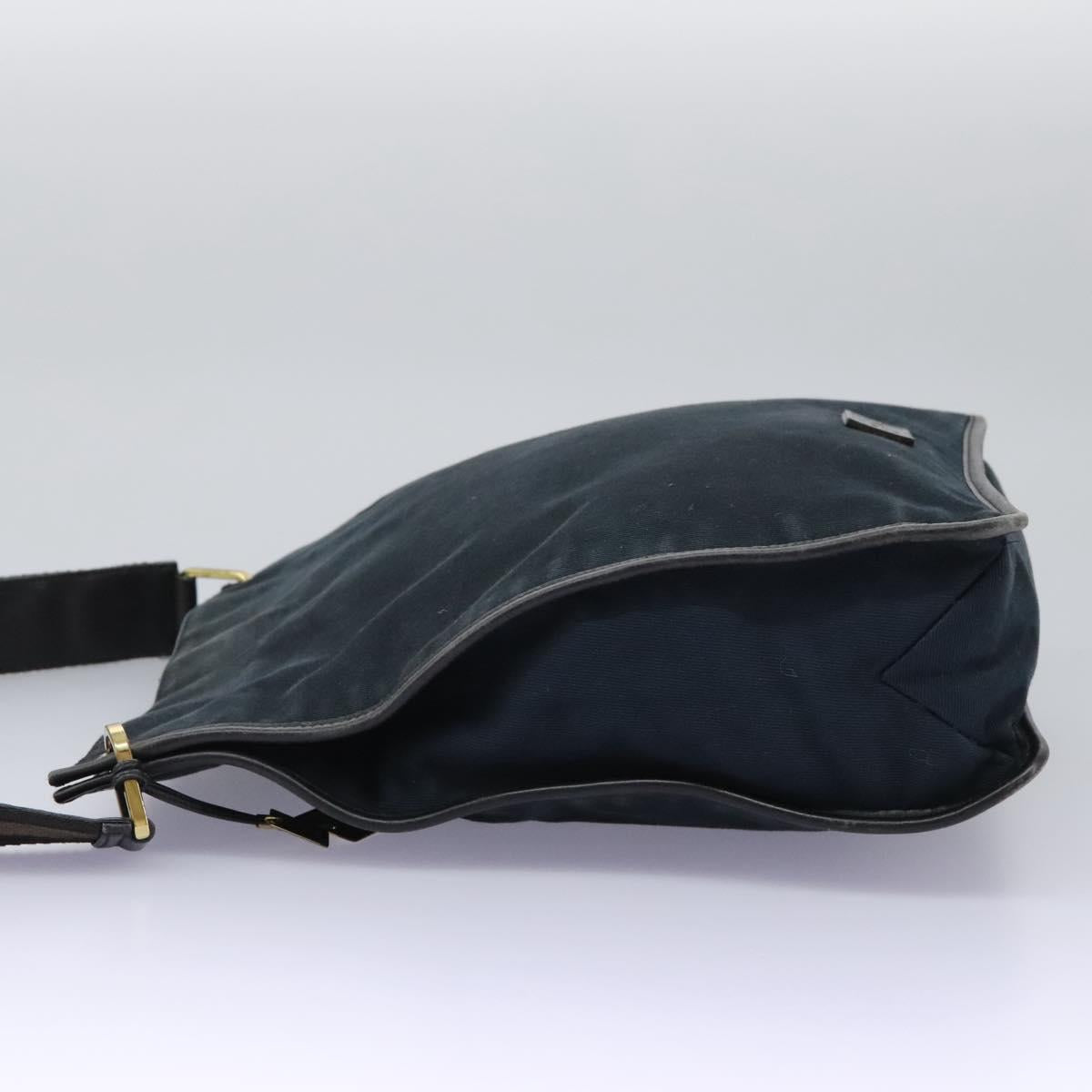 Gucci Navy Canvas Shoulder Bag (Pre-Owned)