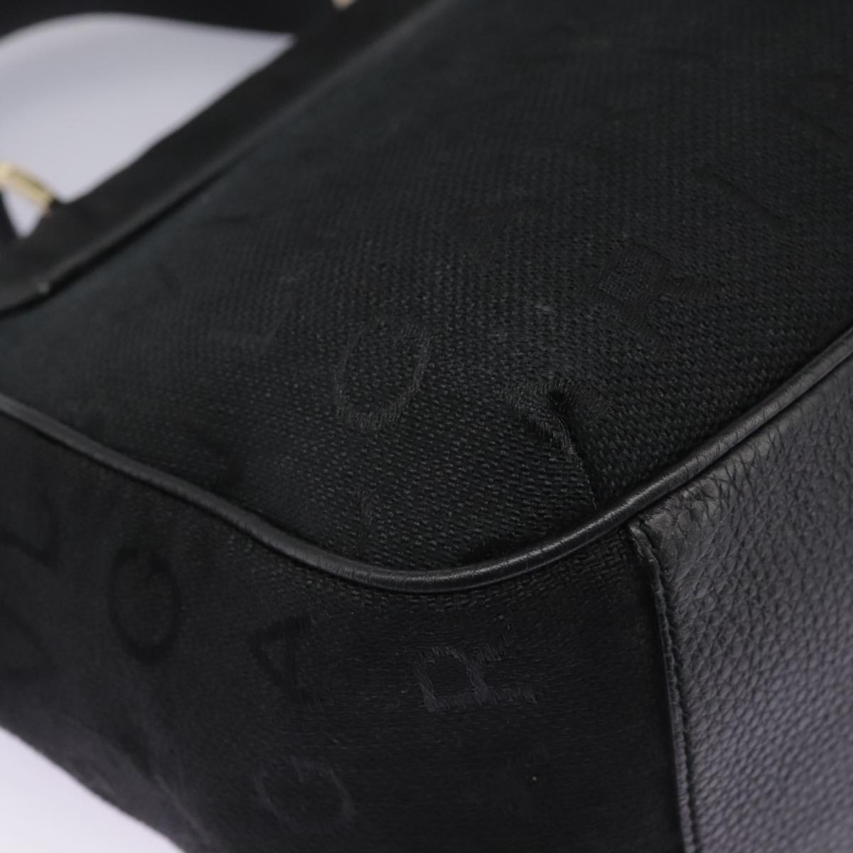 Bulgari Black Canvas Handbag (Pre-Owned)