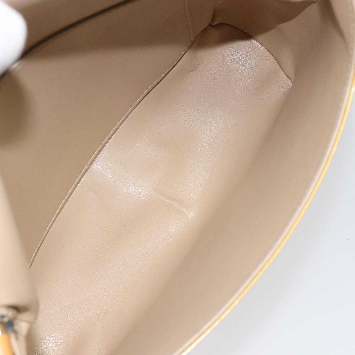 Louis Vuitton Thompson Street Beige Patent Leather Shoulder Bag (Pre-Owned)