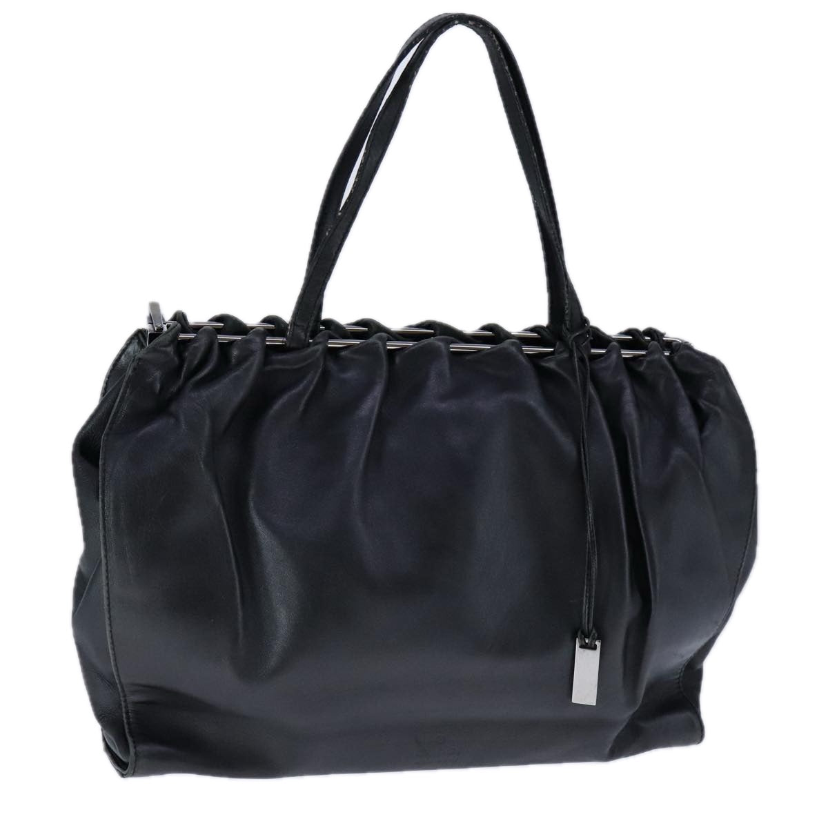 Prada Black Leather Handbag (Pre-Owned)