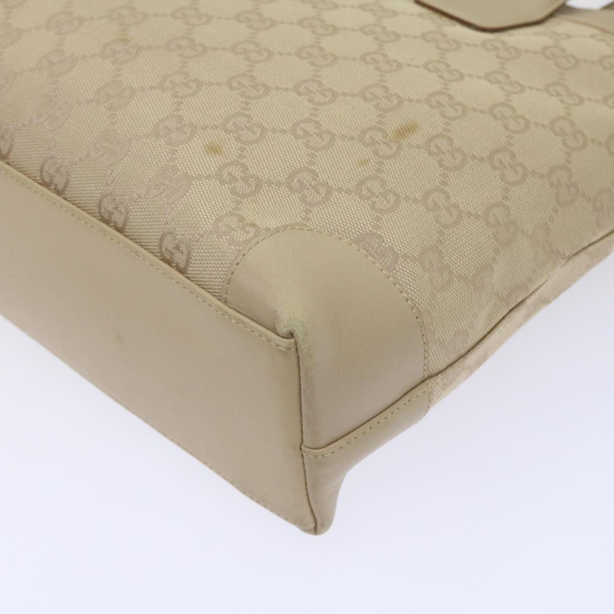 Gucci Gg Canvas Beige Canvas Tote Bag (Pre-Owned)