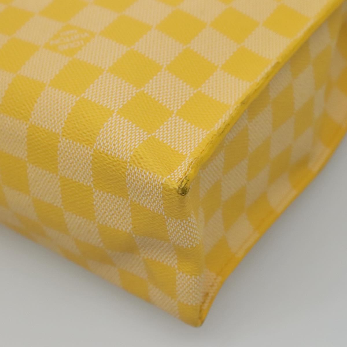 Louis Vuitton Yellow Canvas Handbag (Pre-Owned)