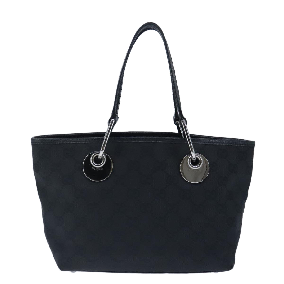 Gucci Black Canvas Tote Bag (Pre-Owned)