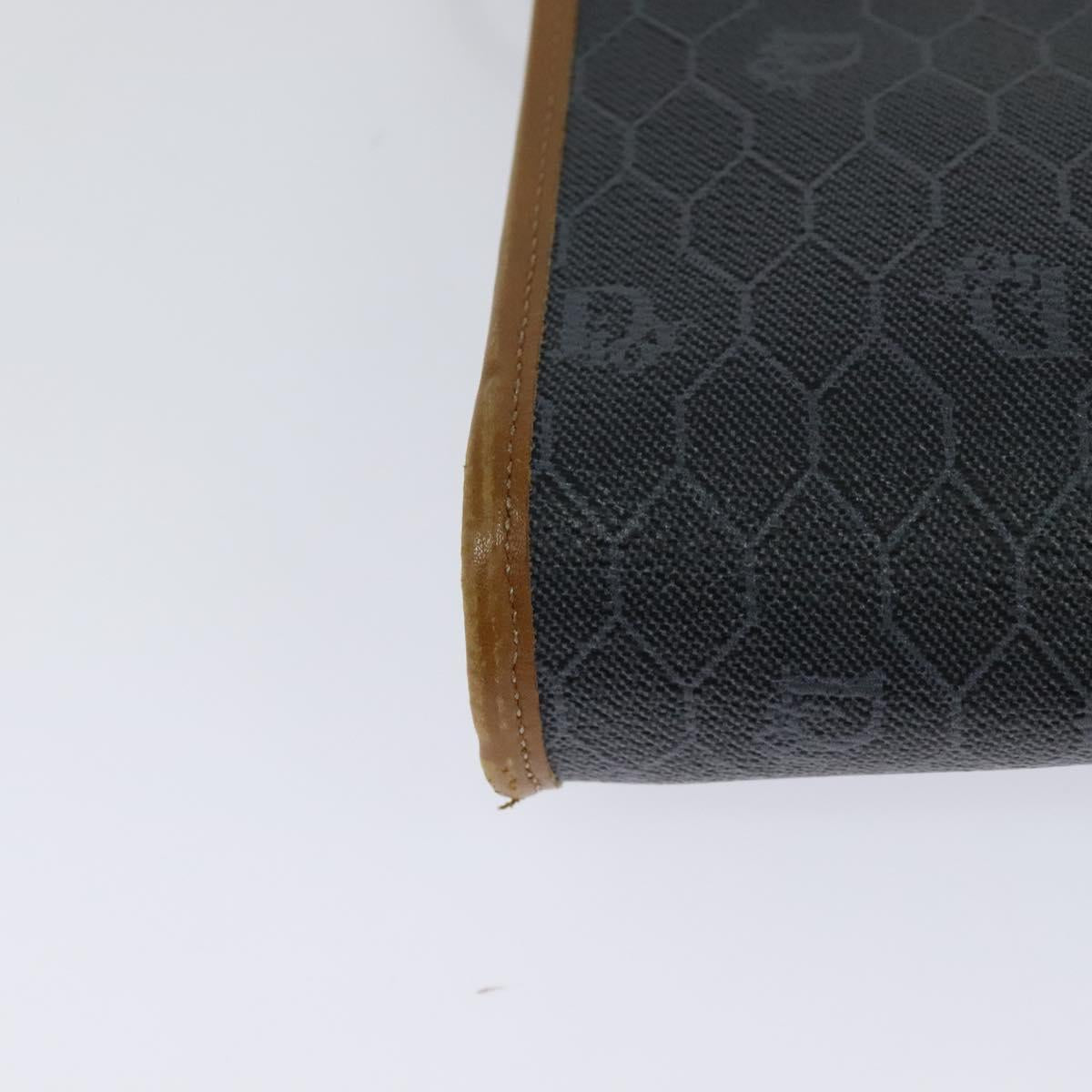 Dior Honeycomb Black Canvas Shoulder Bag (Pre-Owned)