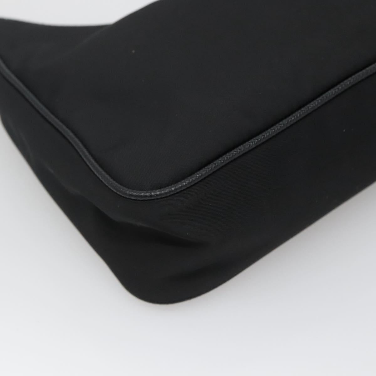 Prada Re-Edition Black Canvas Shoulder Bag (Pre-Owned)