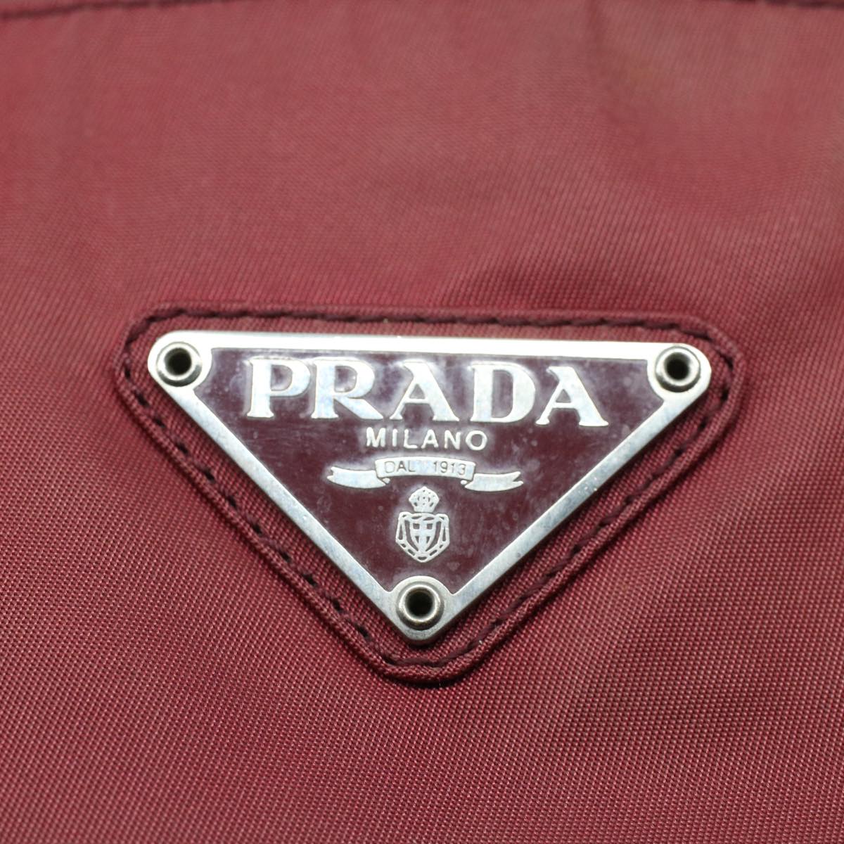 Prada Tessuto Red Synthetic Handbag (Pre-Owned)