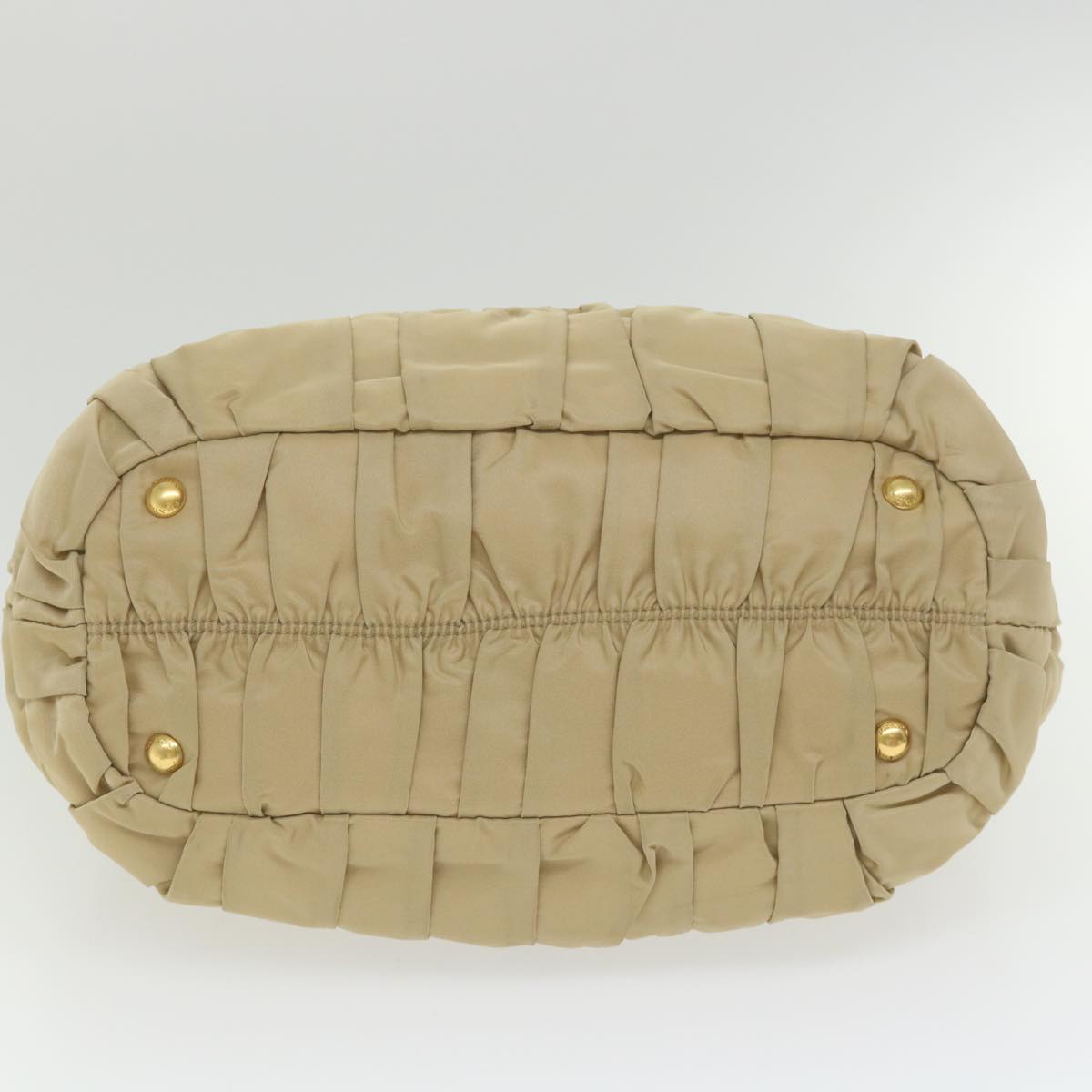 Prada Beige Synthetic Handbag (Pre-Owned)