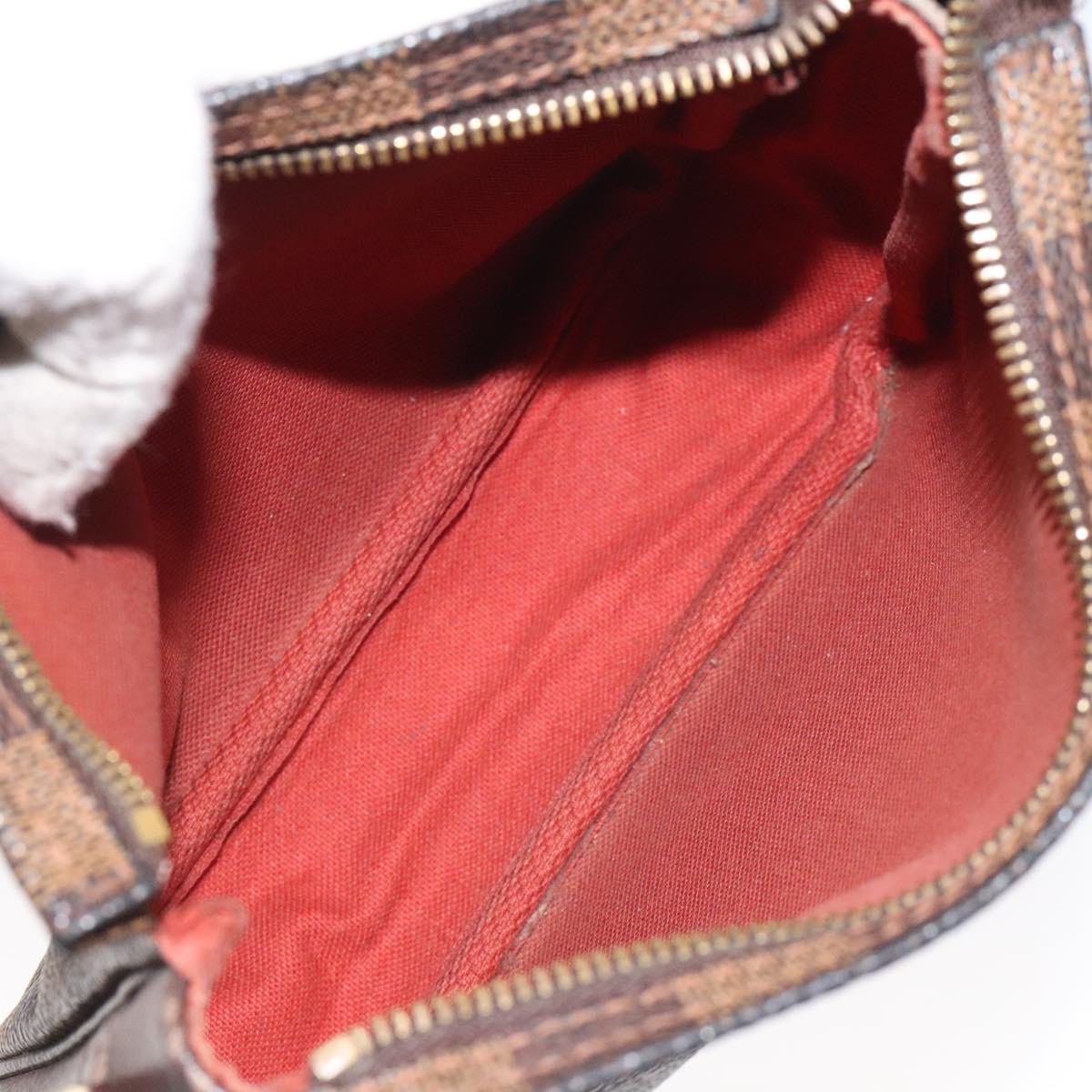 Louis Vuitton Trousse Makeup Brown Canvas Clutch Bag (Pre-Owned)