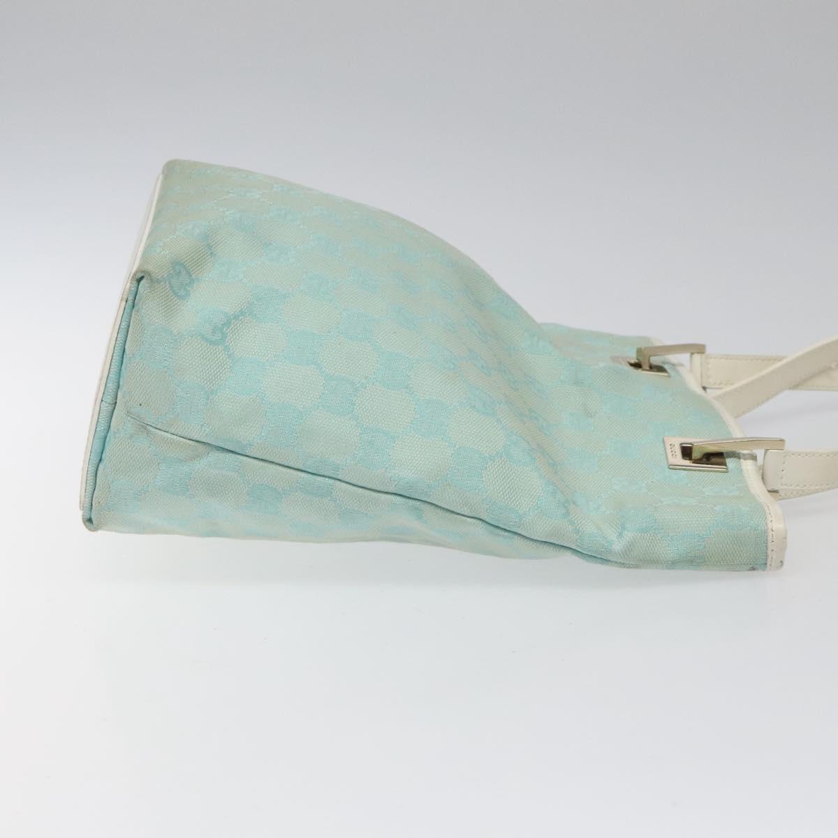 Gucci Gg Canvas Blue Canvas Tote Bag (Pre-Owned)
