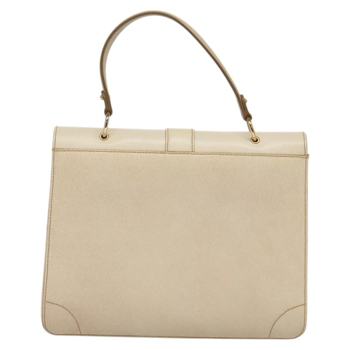 Salvatore Ferragamo Beige Leather Handbag (Pre-Owned)
