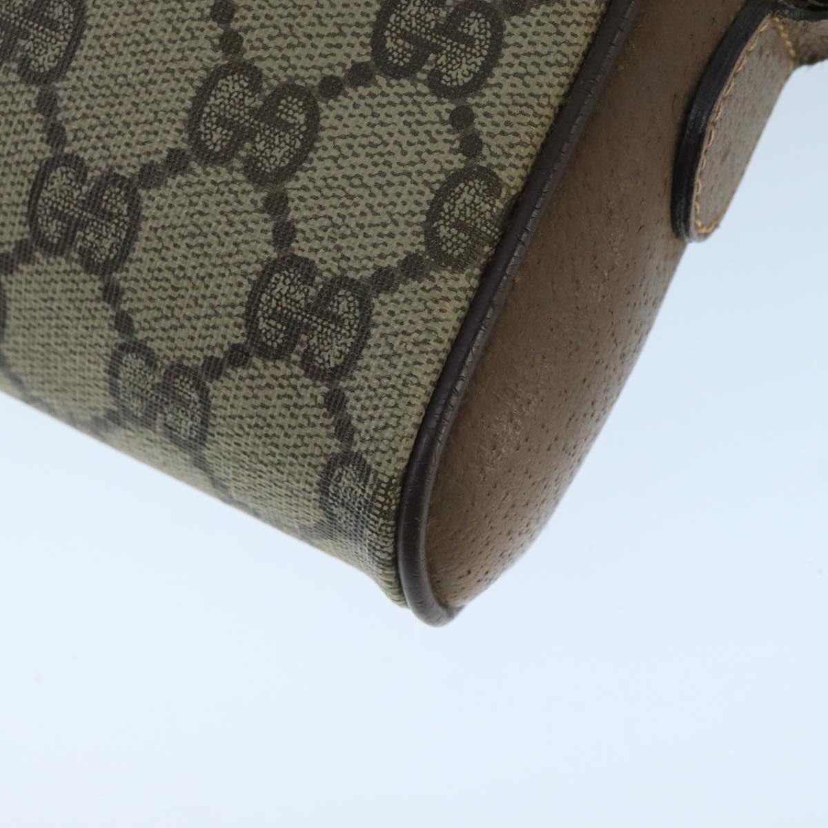 Gucci Gg Supreme Beige Canvas Shoulder Bag (Pre-Owned)