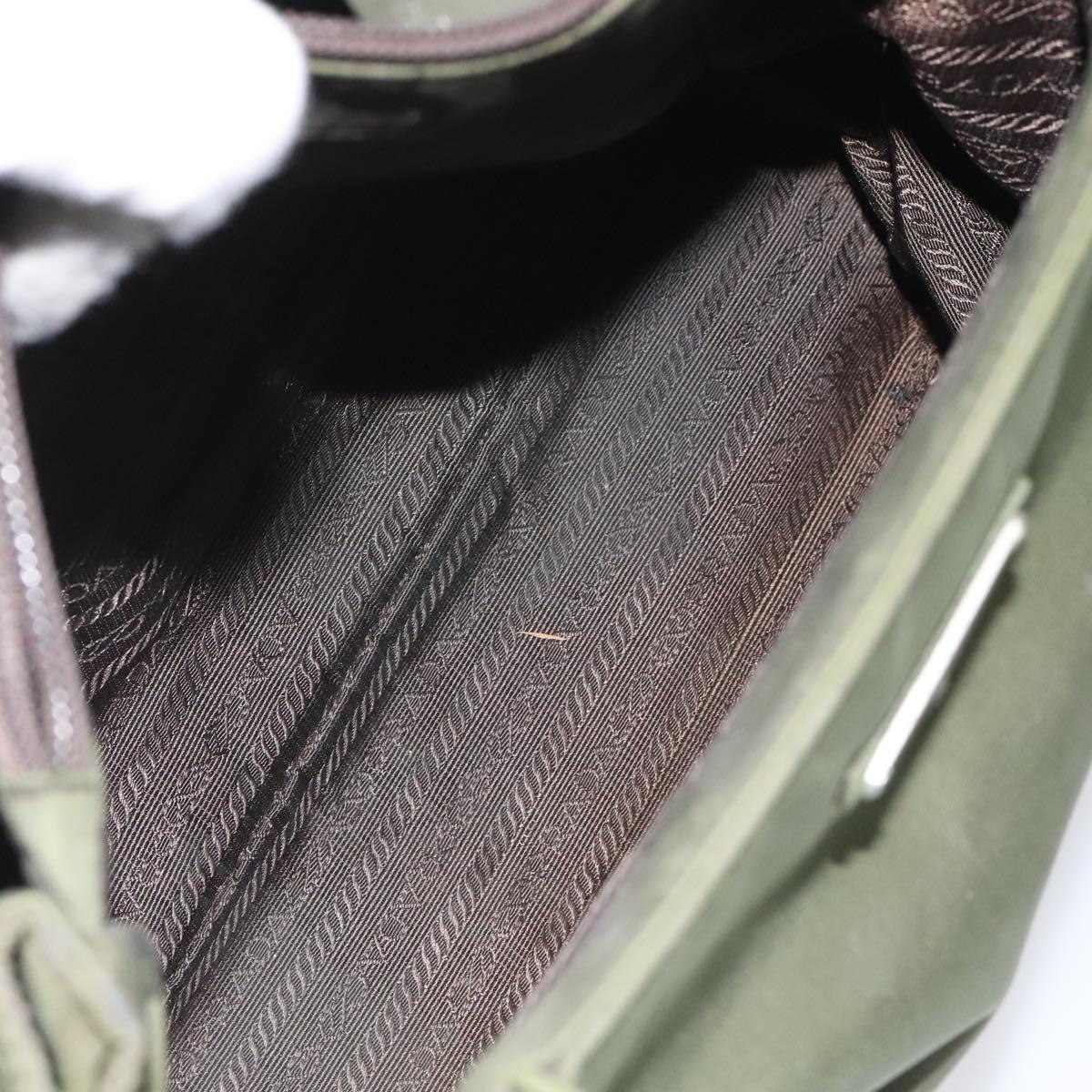 Prada Khaki Synthetic Tote Bag (Pre-Owned)