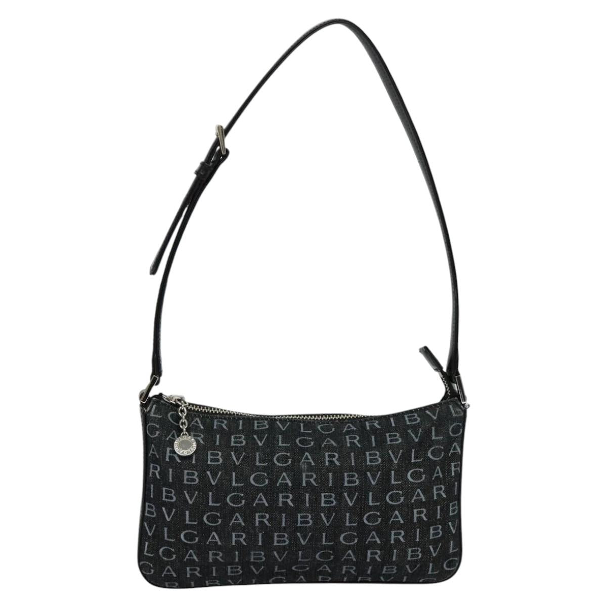 Bulgari Black Canvas Shoulder Bag (Pre-Owned)