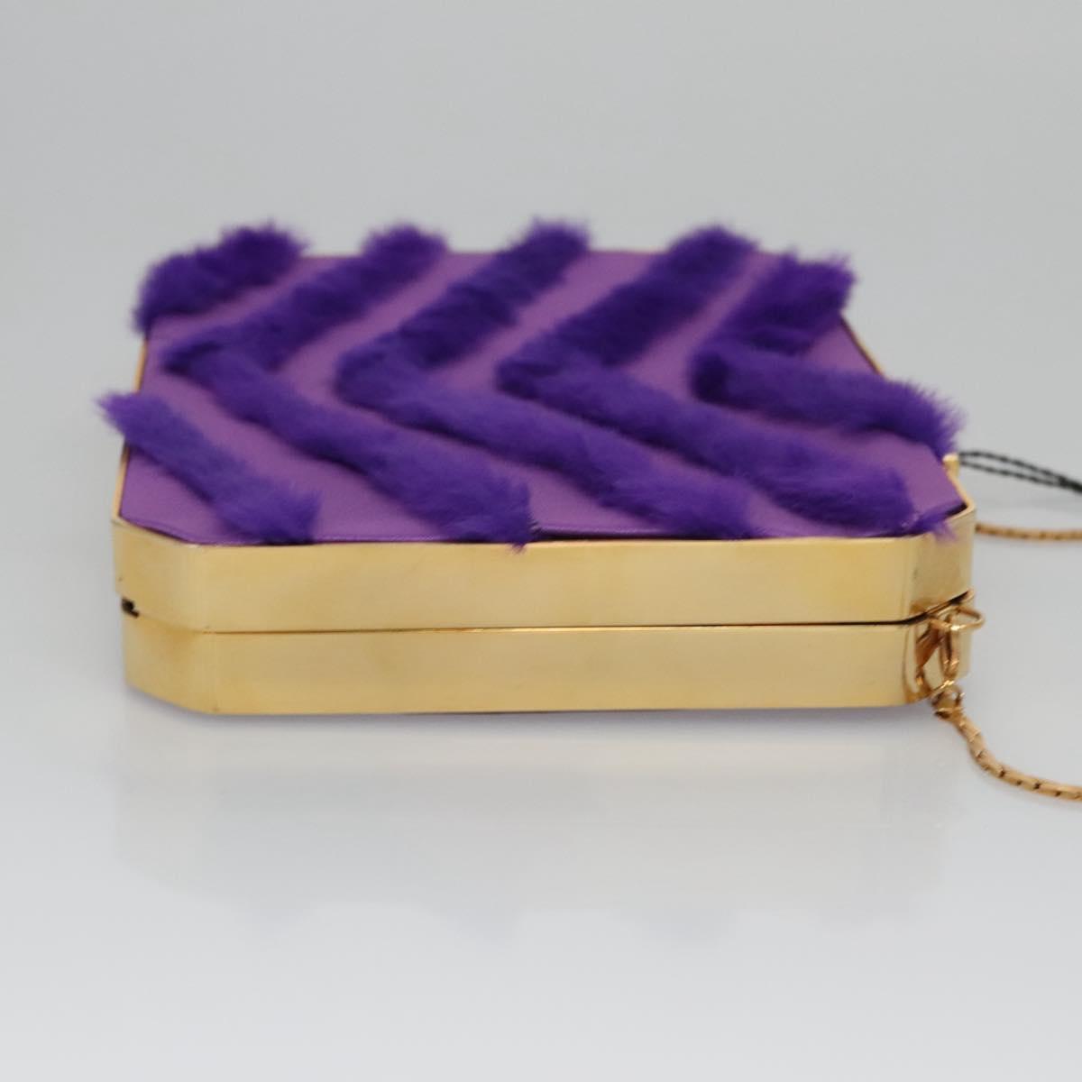 Versace Purple Silk Shoulder Bag (Pre-Owned)