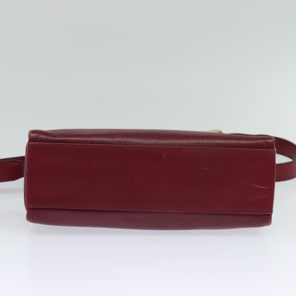 Céline Burgundy Leather Shoulder Bag (Pre-Owned)