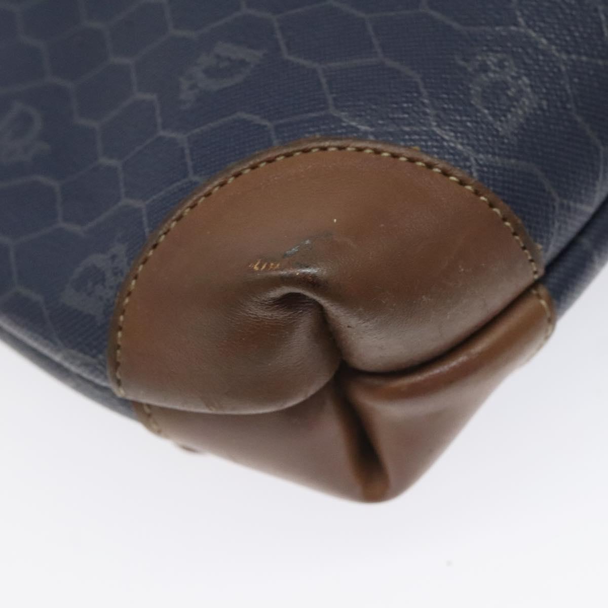 Dior Honeycomb Navy Canvas Clutch Bag (Pre-Owned)
