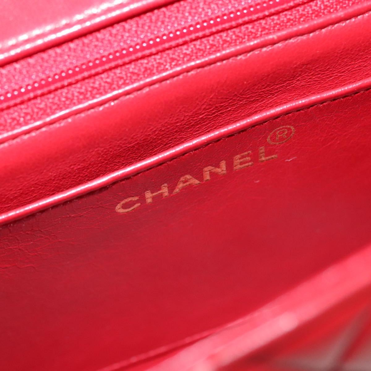 Chanel Diana Red Leather Shoulder Bag (Pre-Owned)