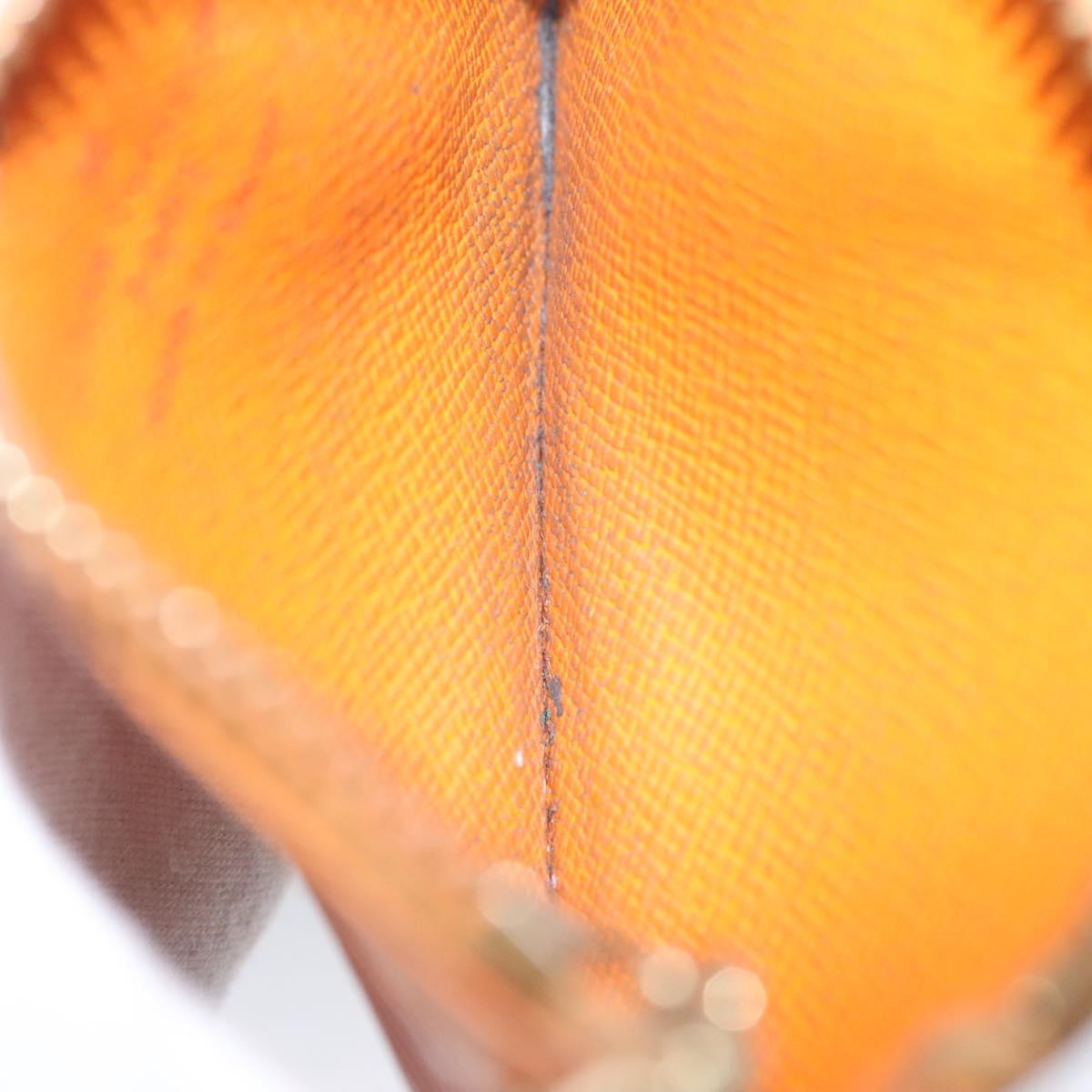 Louis Vuitton Pochette Clés Orange Leather Wallet (Pre-Owned)