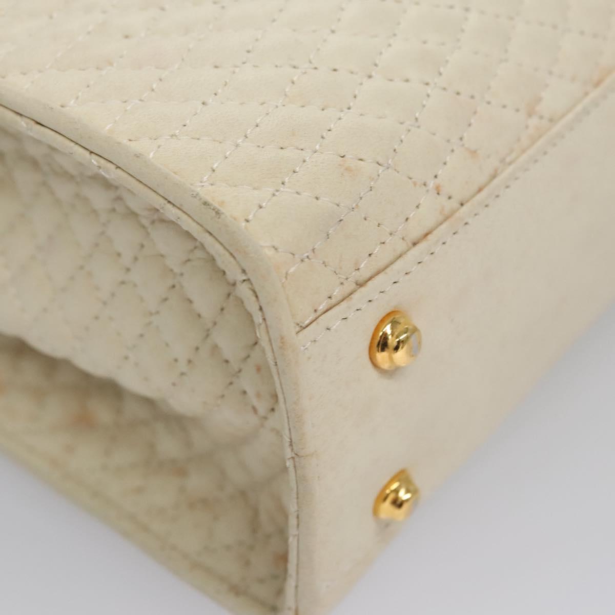 Bally White Leather Handbag (Pre-Owned)