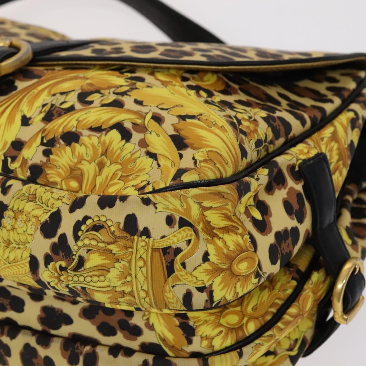 Versace - Yellow Canvas Shoulder Bag (Pre-Owned)