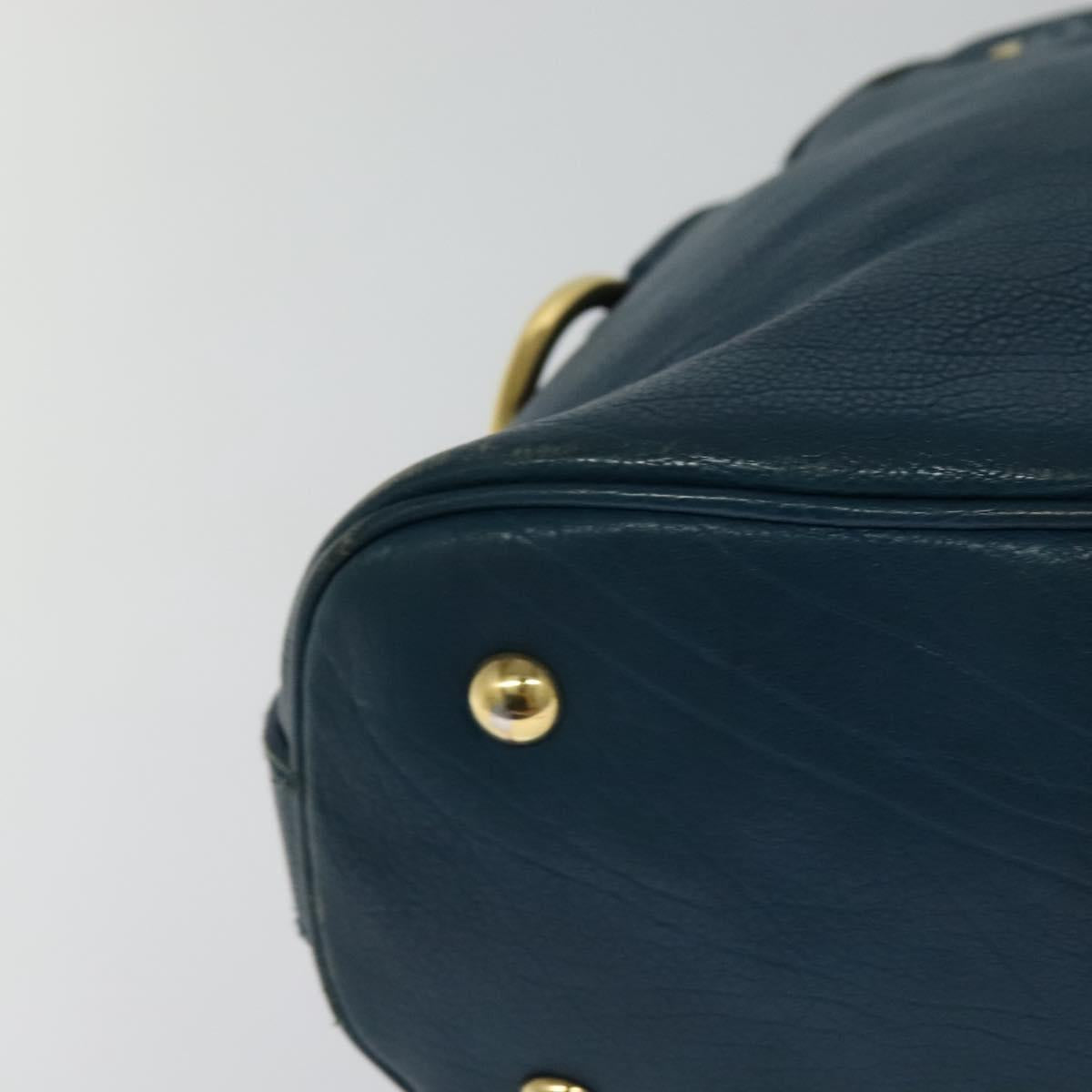 Yves Saint Laurent Muse Blue Leather Handbag (Pre-Owned)