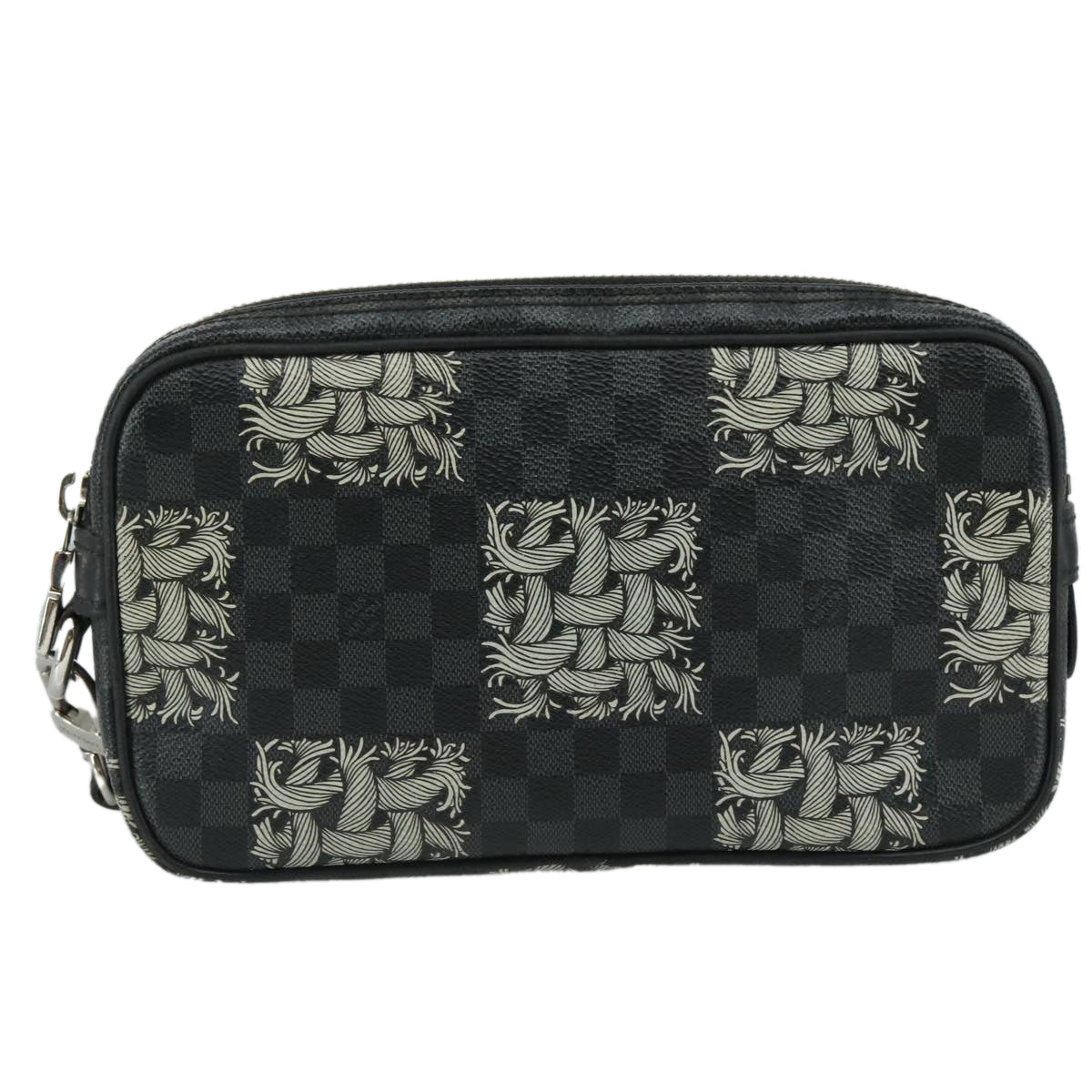 Louis Vuitton Volga Black Canvas Clutch Bag (Pre-Owned)