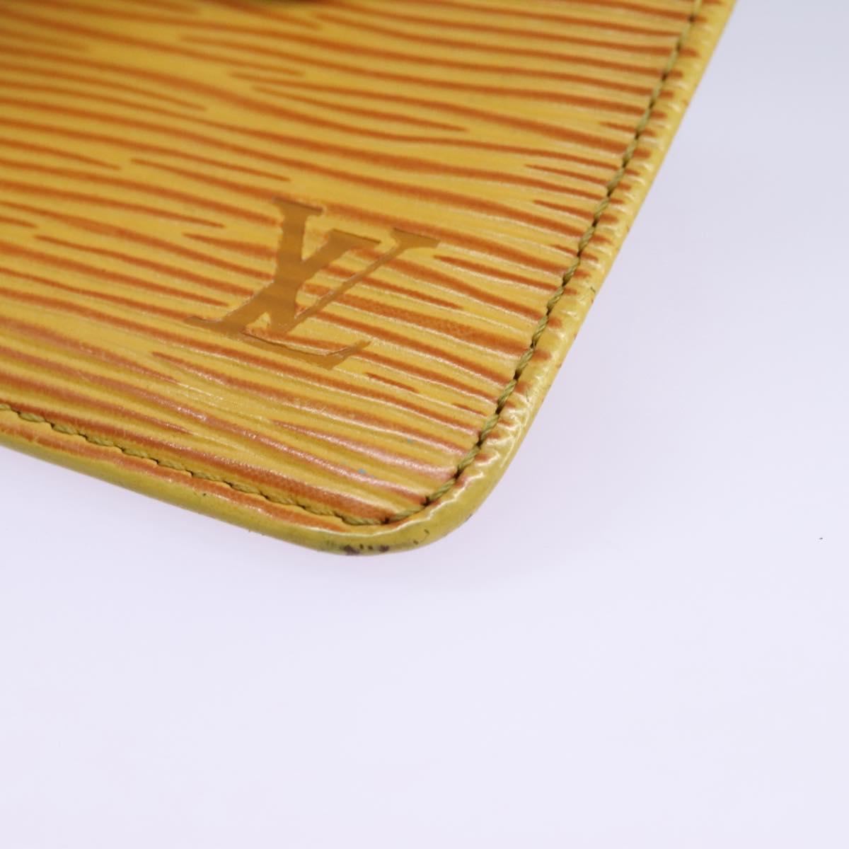 Louis Vuitton Pochette Clés Yellow Leather Wallet (Pre-Owned)