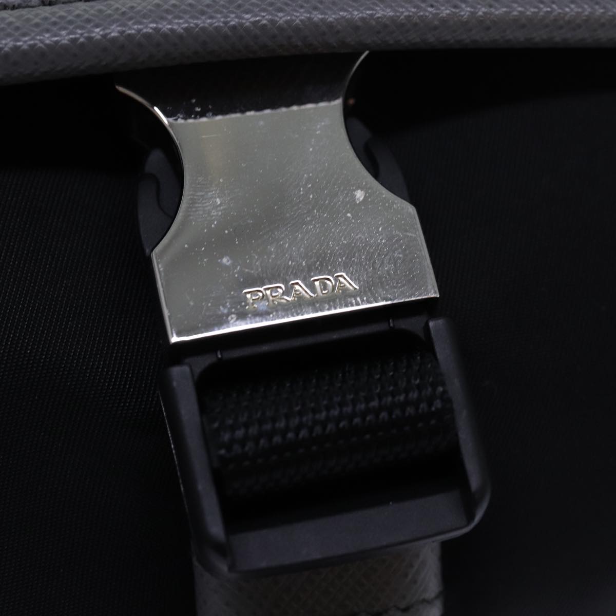 Prada Black Synthetic Clutch Bag (Pre-Owned)