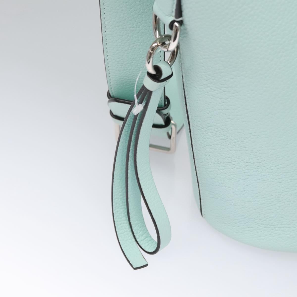Salvatore Ferragamo Gancini Green Leather Shoulder Bag (Pre-Owned)