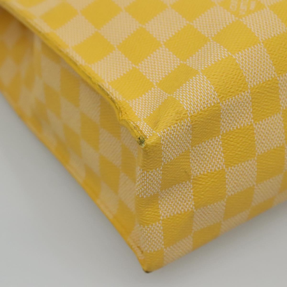 Louis Vuitton Yellow Canvas Handbag (Pre-Owned)