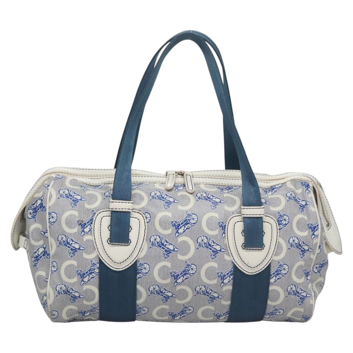 Céline Macadam Blue Canvas Handbag (Pre-Owned)