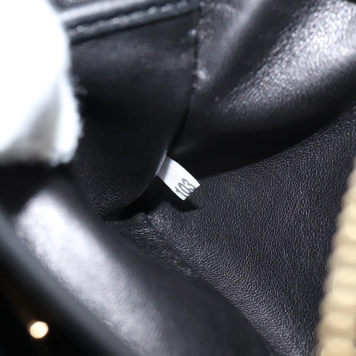 Prada Ribbon Black Leather Shoulder Bag (Pre-Owned)