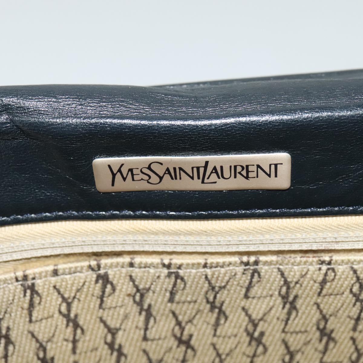 Yves Saint Laurent Black Leather Clutch Bag (Pre-Owned)