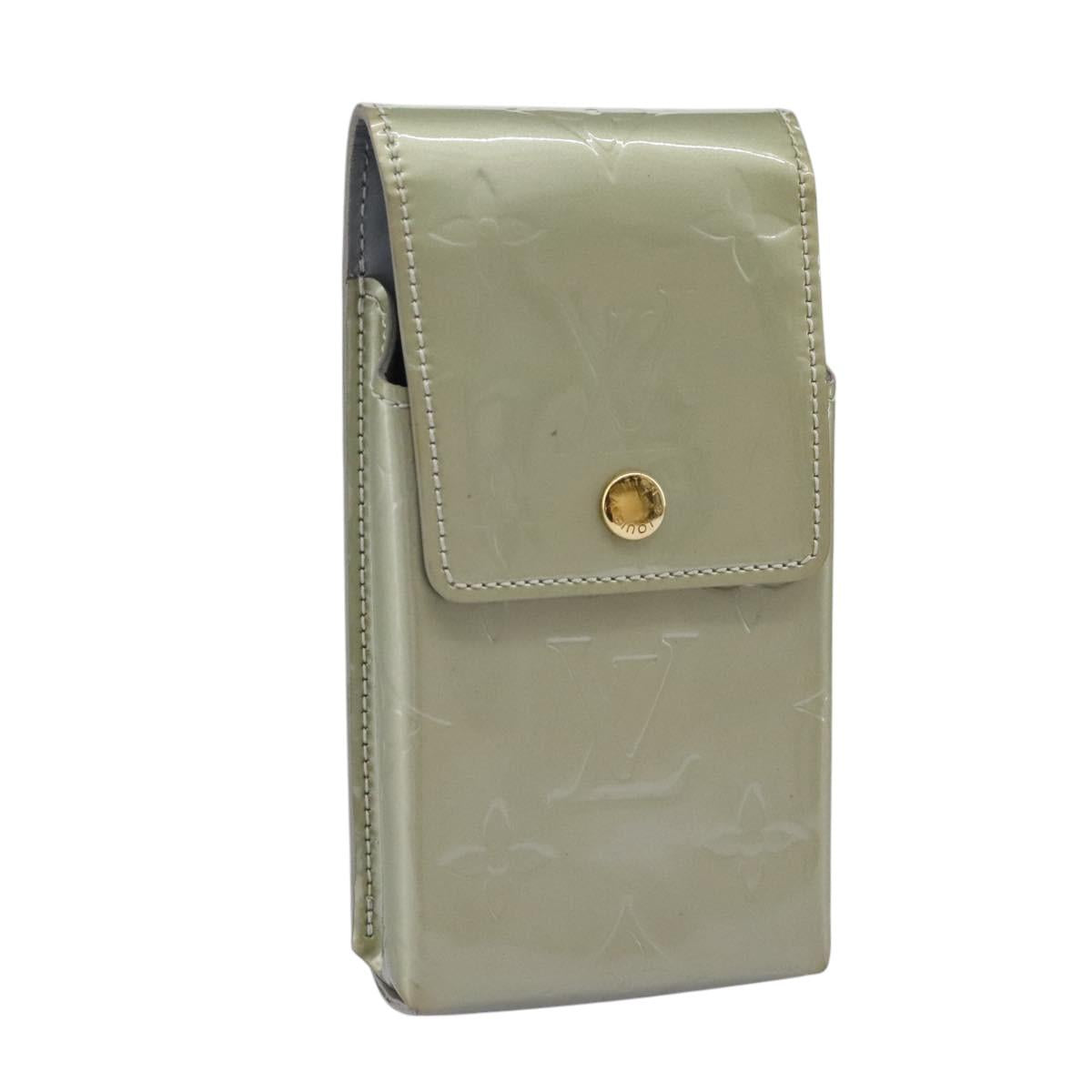 Louis Vuitton Etuit À Cigarettes Green Patent Leather Wallet (Pre-Owned)