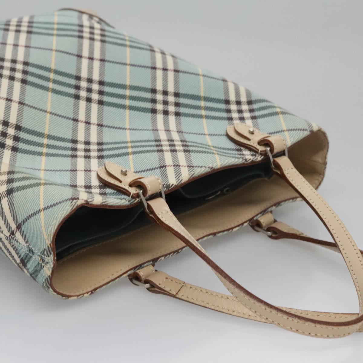 Burberry Blue Label Blue Canvas Tote Bag (Pre-Owned)