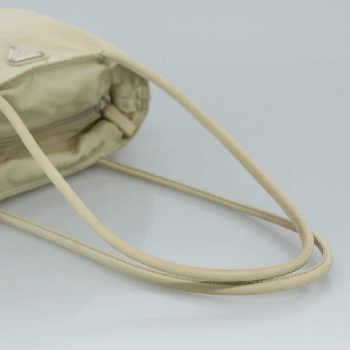 Prada Re-Nylon Beige Synthetic Tote Bag (Pre-Owned)
