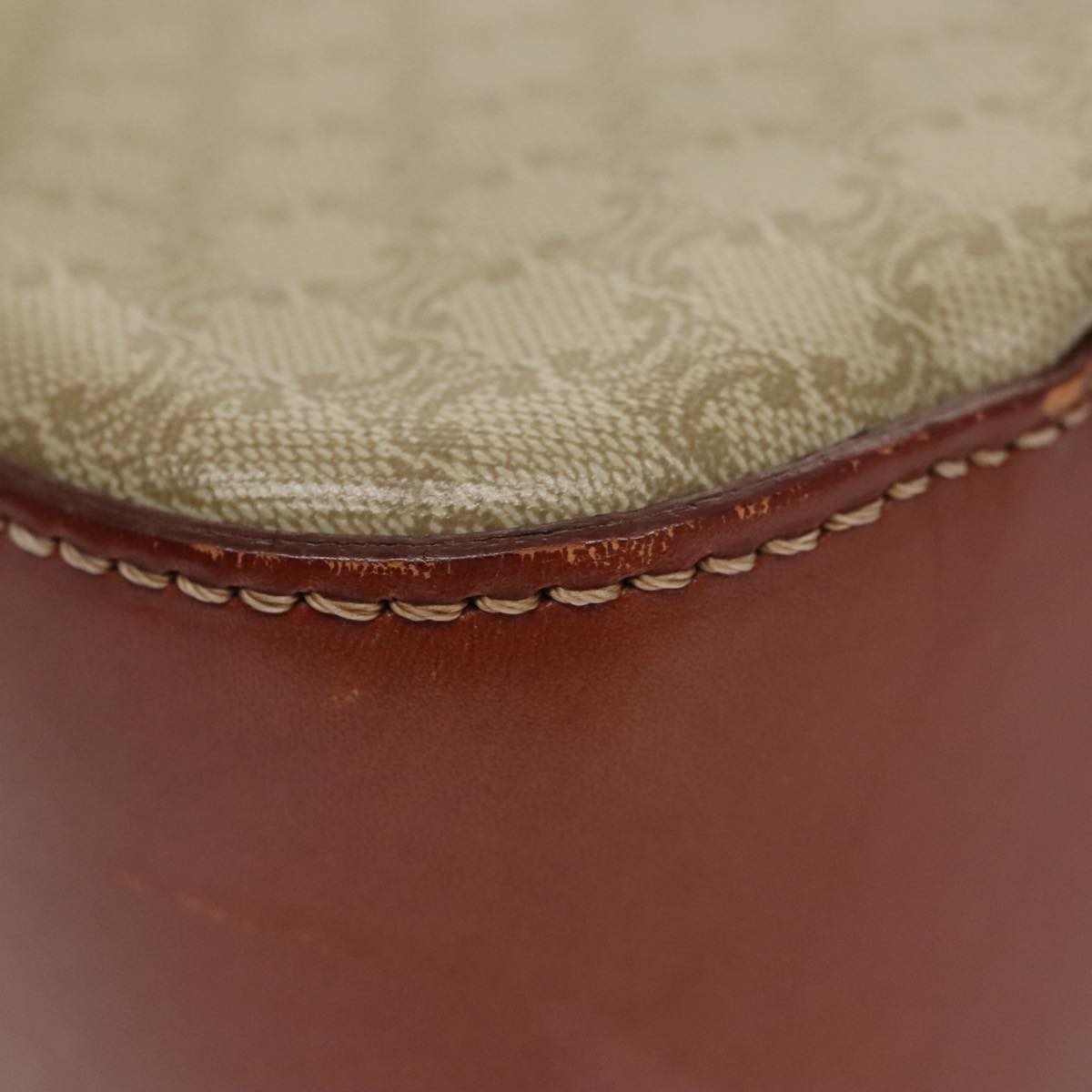 Céline Macadam Beige Canvas Handbag (Pre-Owned)