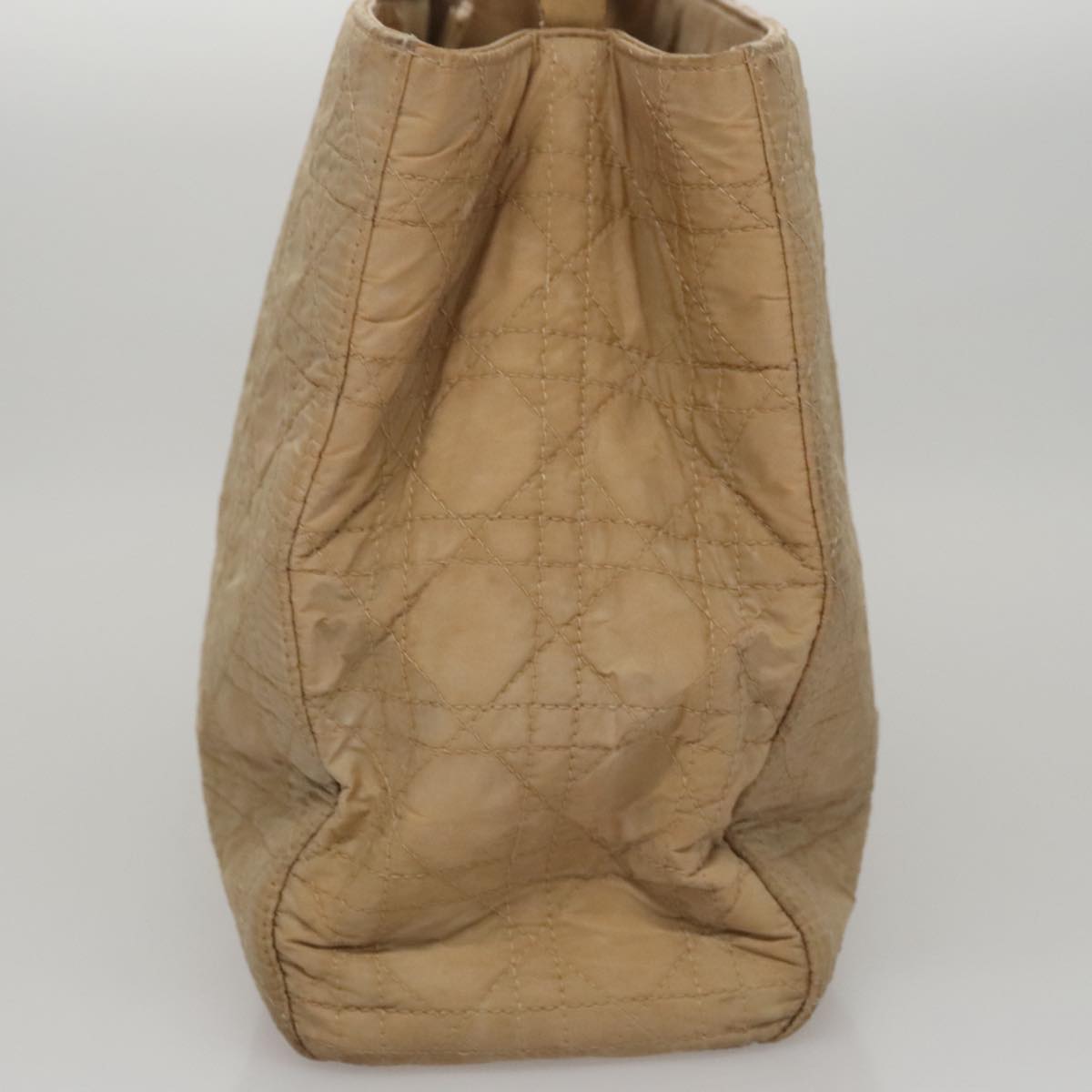 Dior Cannage Lady Beige Synthetic Tote Bag (Pre-Owned)