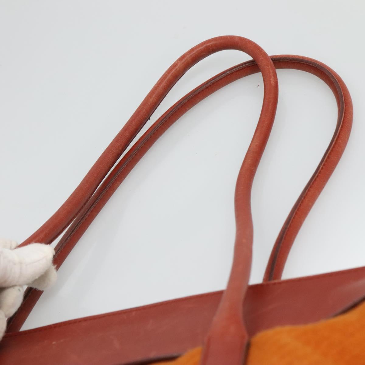 Prada Orange Cotton Tote Bag (Pre-Owned)