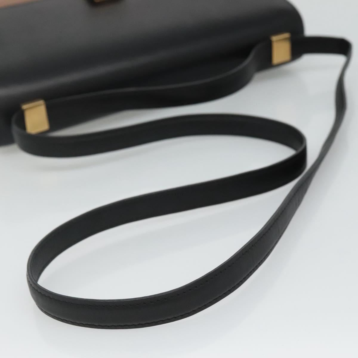 Céline Case Flap Black Leather Shoulder Bag (Pre-Owned)